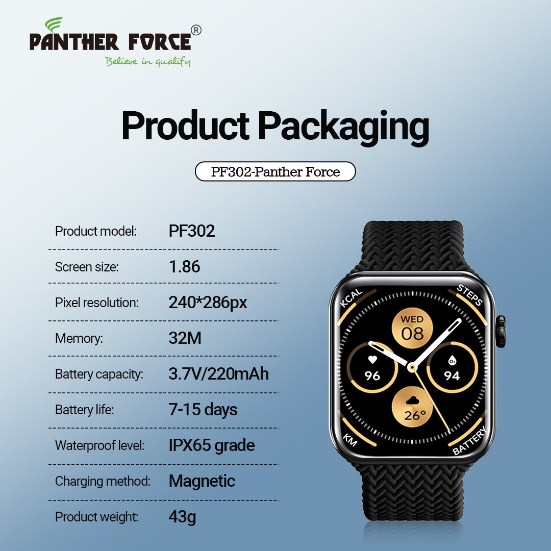 The PANTHERFORCE Smart Watch (PF302) The PANTHERFORCE Smart Watch (PF302)